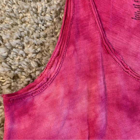 Billabong Pink Tie Dyed Tank Women’s Size Large - Picture 4 of 6